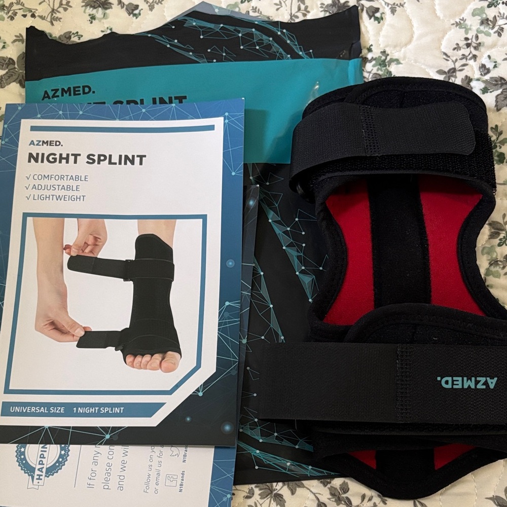 Azmed Black and Red Night Splint